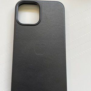 Apple iPhone 12 Pro Max Leather Magsafe Case - Black